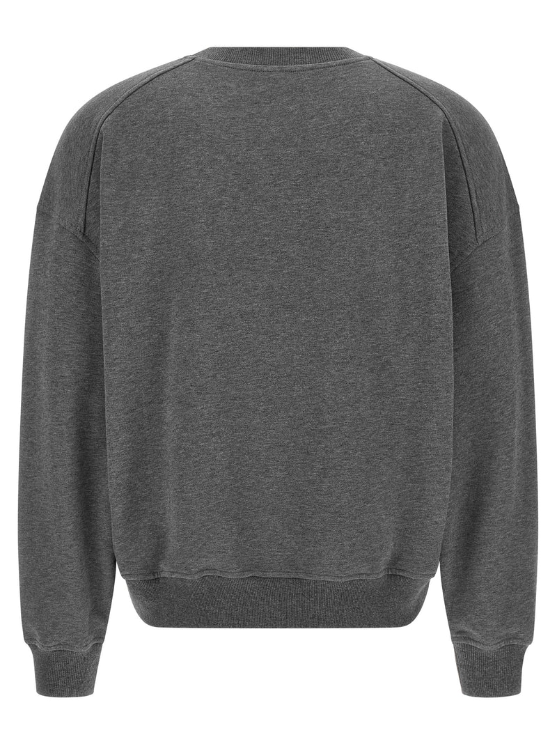Sweat-shirt en coton gris Brunello Cucinelli