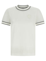 T-shirt en coton blanc Brunello Cucinelli