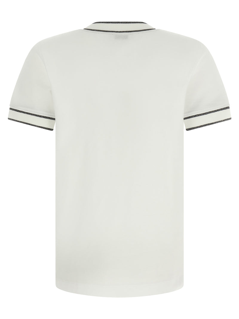 T-shirt en coton blanc Brunello Cucinelli