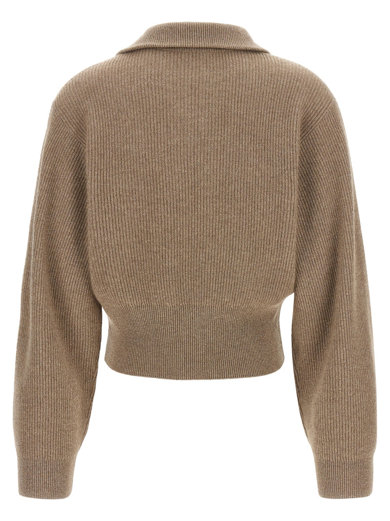 Brunello Cucinelli Cardigan en Cachemire Marron