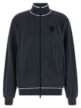 Sweat-shirt en coton bleu Brunello Cucinelli