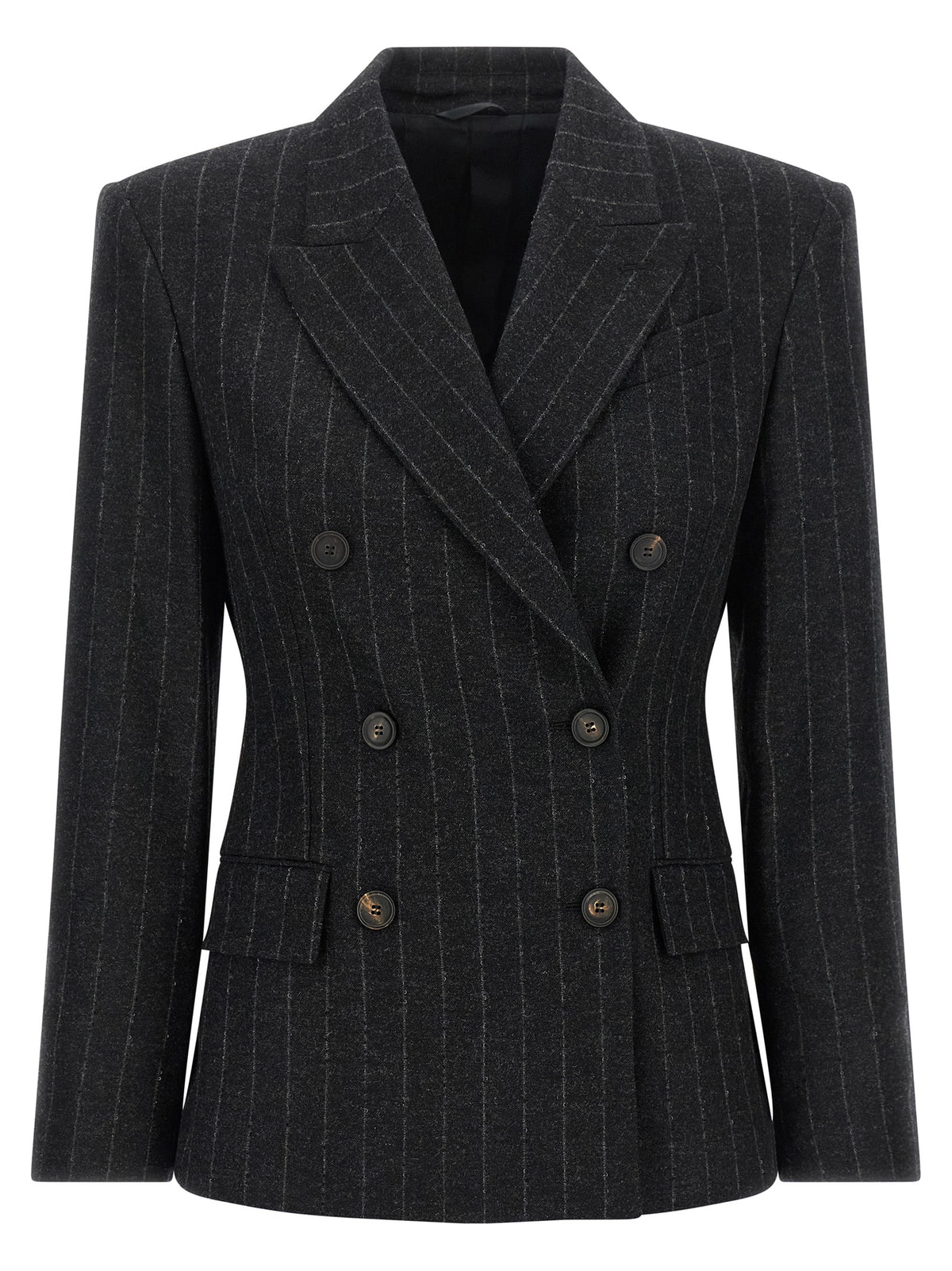 Veston Brunello Cucinelli en laine vierge grise