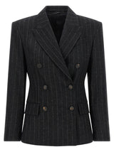 Veston Brunello Cucinelli en laine vierge grise