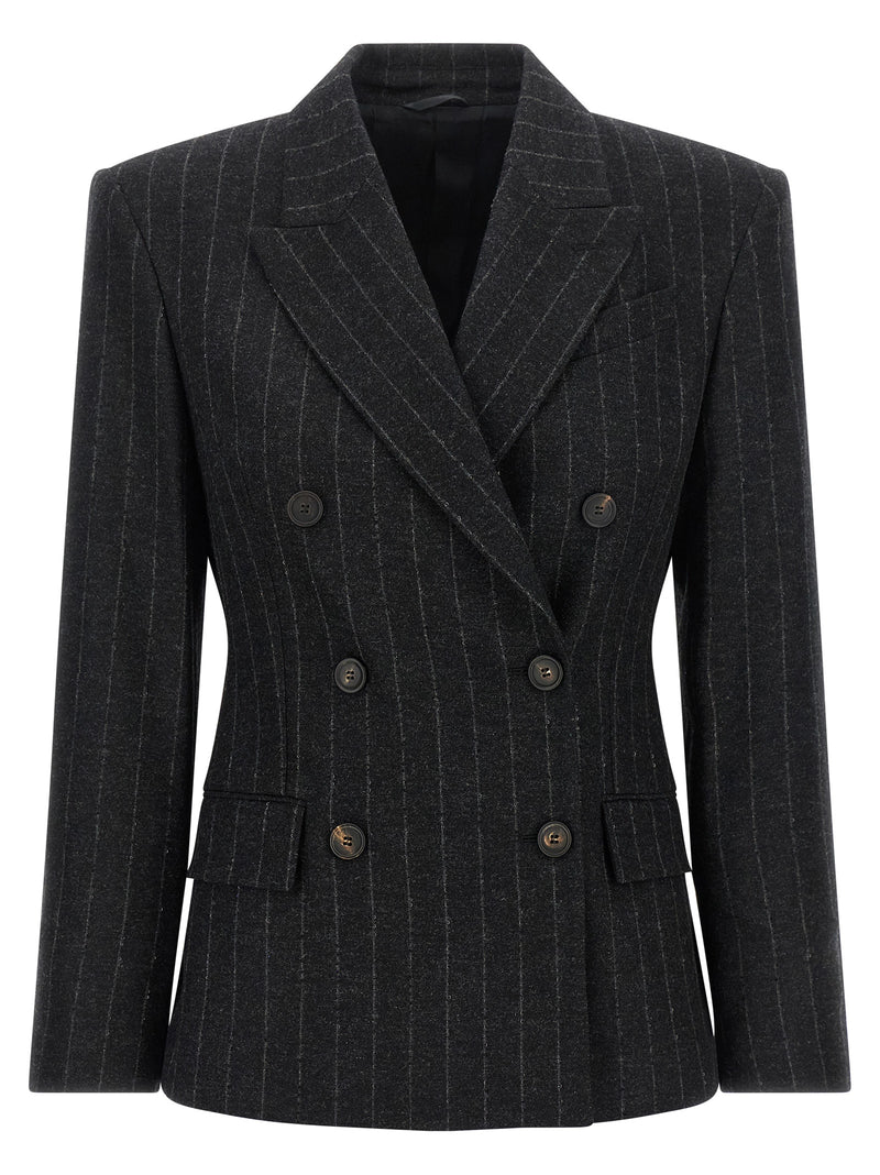 Veston Brunello Cucinelli en laine vierge grise