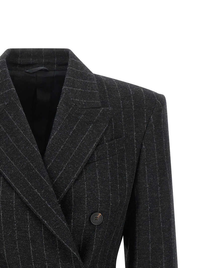 Veston Brunello Cucinelli en laine vierge grise