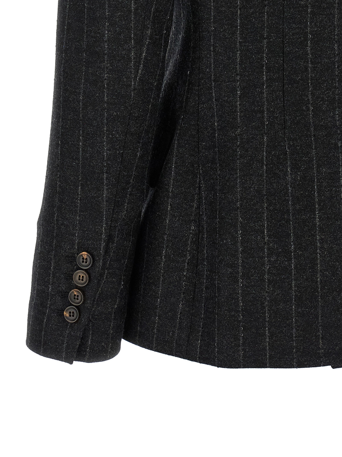 Veston Brunello Cucinelli en laine vierge grise