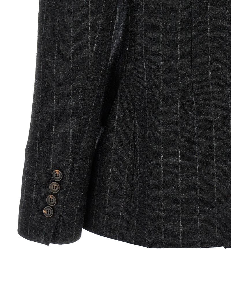 Veston Brunello Cucinelli en laine vierge grise