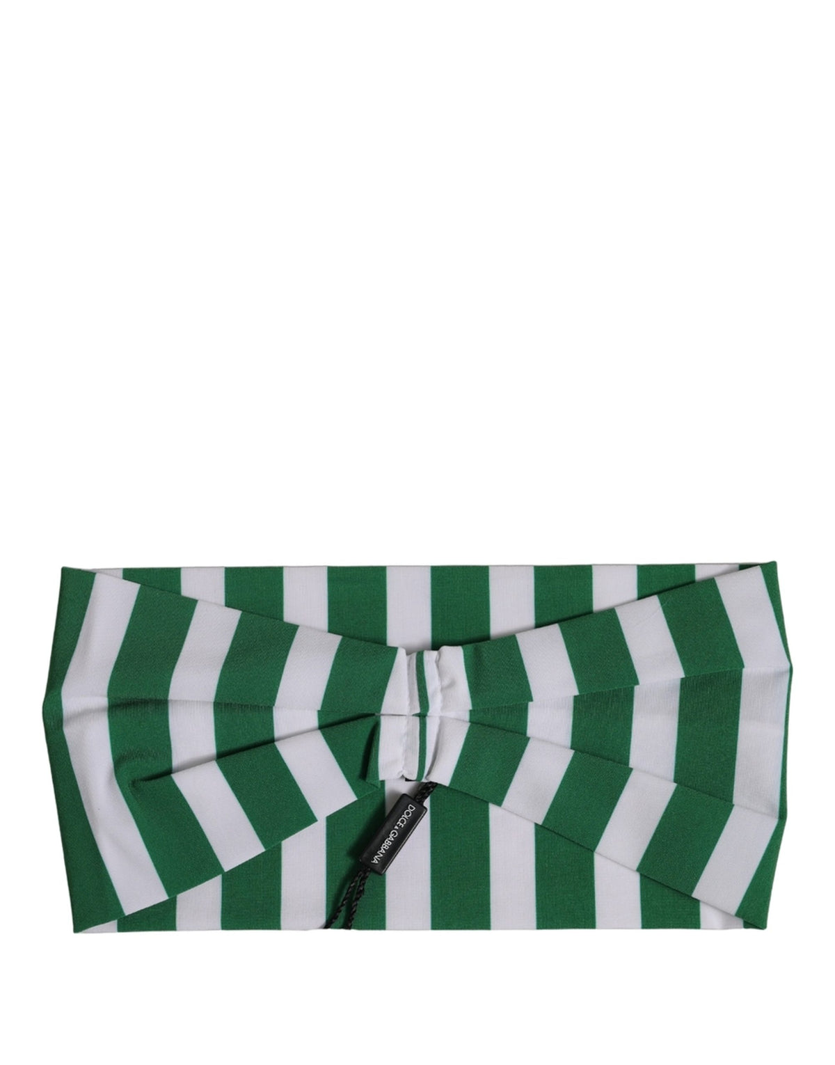 Bandeau Dolce & Gabbana en nylon rayé vert et blanc taille unique