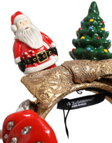 Serre-tête Dolce & Gabbana multicolore à paillettes thème Noël