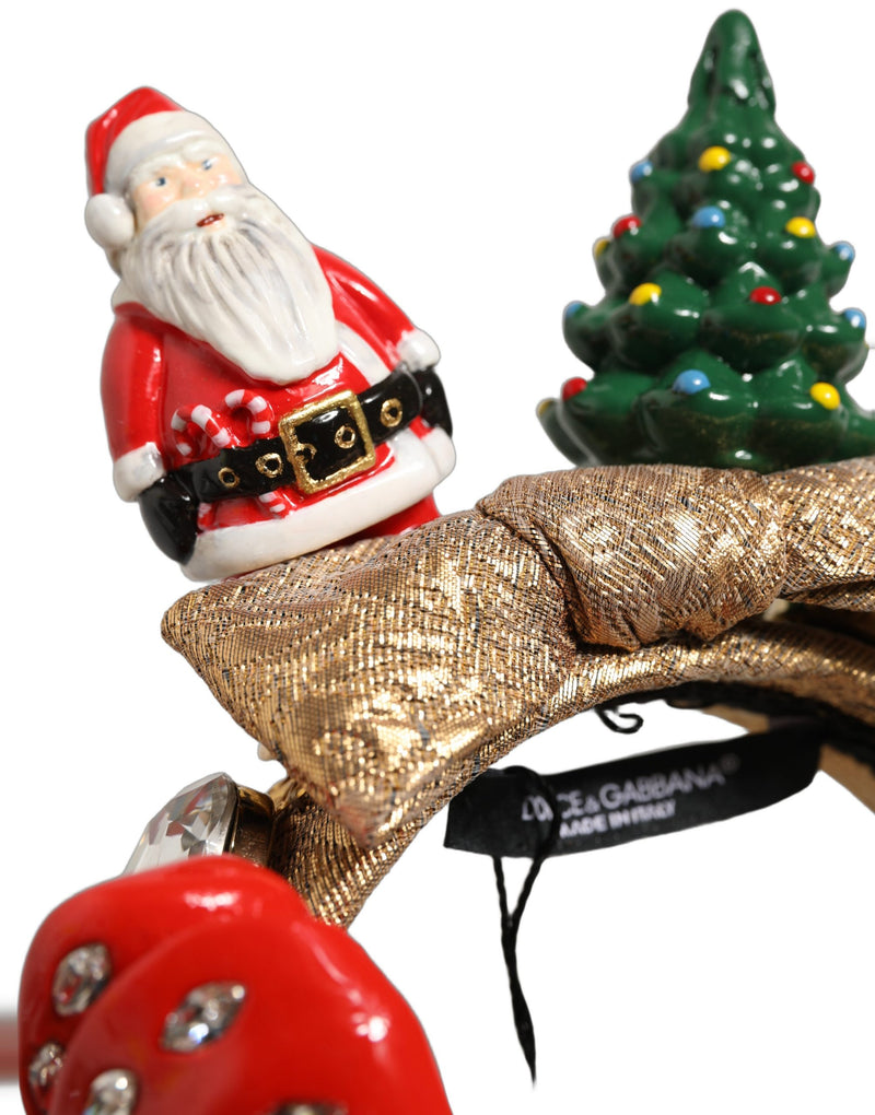 Serre-tête Dolce & Gabbana multicolore à paillettes thème Noël