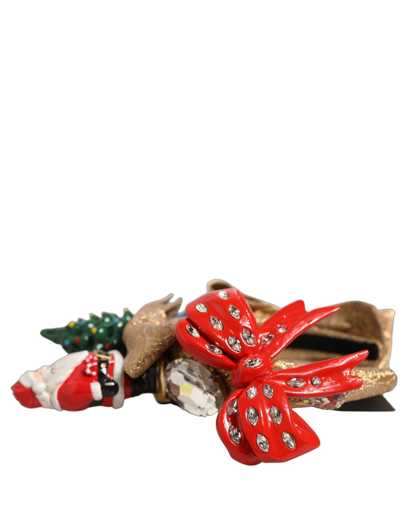 Serre-tête Dolce & Gabbana multicolore à paillettes thème Noël