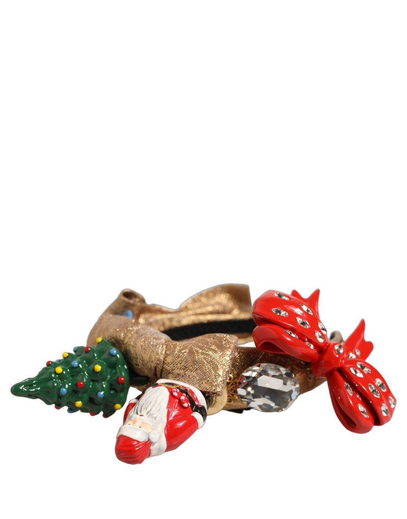 Serre-tête Dolce & Gabbana multicolore à paillettes thème Noël