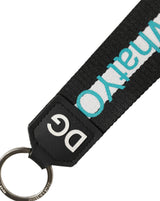Dolce & Gabbana Multicolor Logo Polyester Brass Holder Keychain Keyring