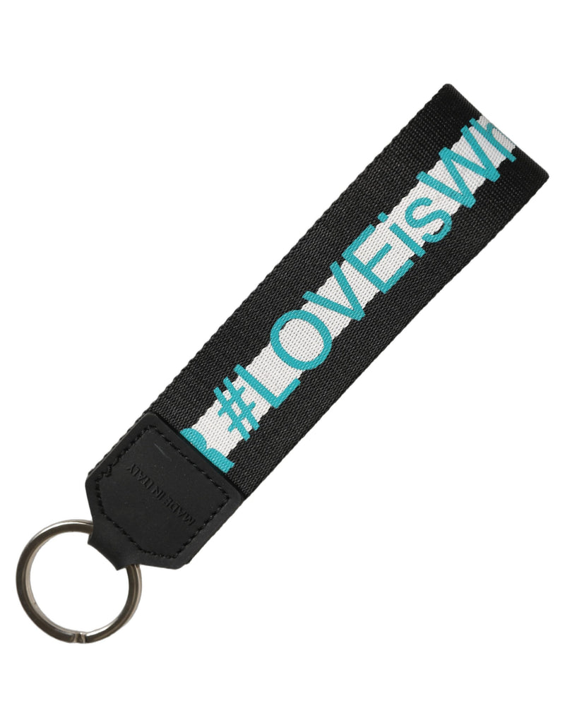 Porte-clés en laiton et polyester multicolore avec logo Dolce &amp; Gabbana