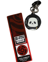 Porte-clés en métal Dolce & Gabbana noir Kaisen Panda Chibi