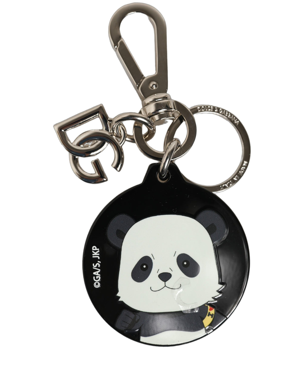 Porte-clés en métal Dolce & Gabbana noir Kaisen Panda Chibi