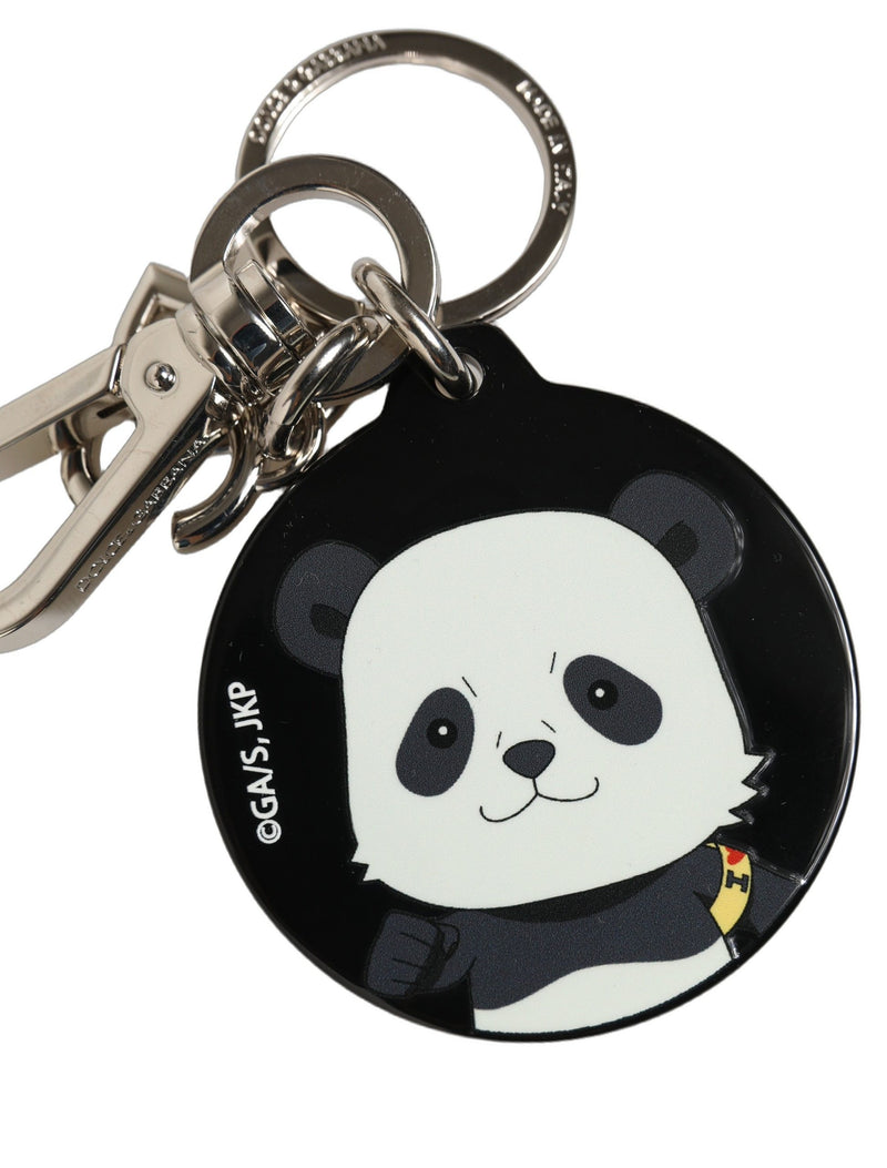 Porte-clés en métal Dolce & Gabbana noir Kaisen Panda Chibi