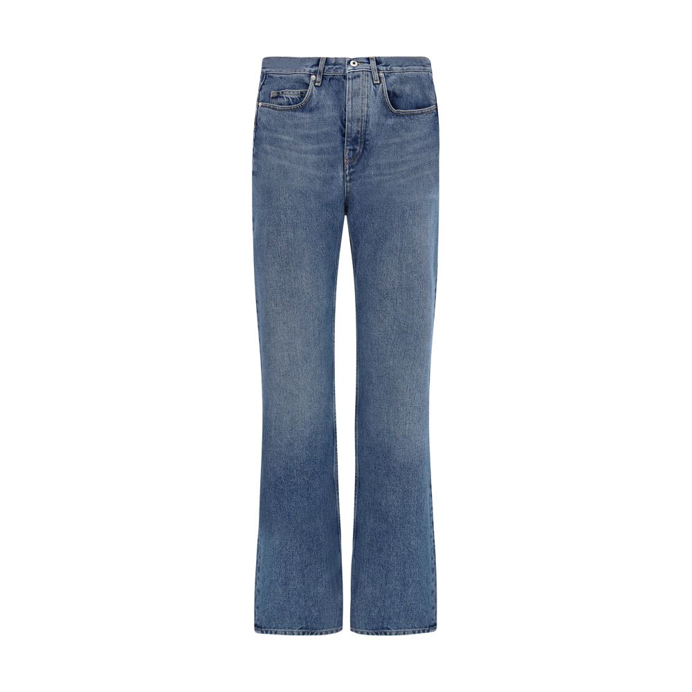 Jean droit Off-White en coton bleu