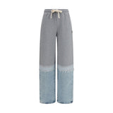 Pantalon décontracté multicolore en coton Haikure