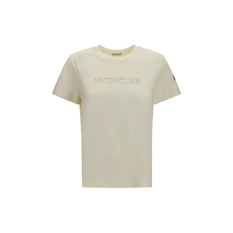 T-shirt Moncler beige en coton