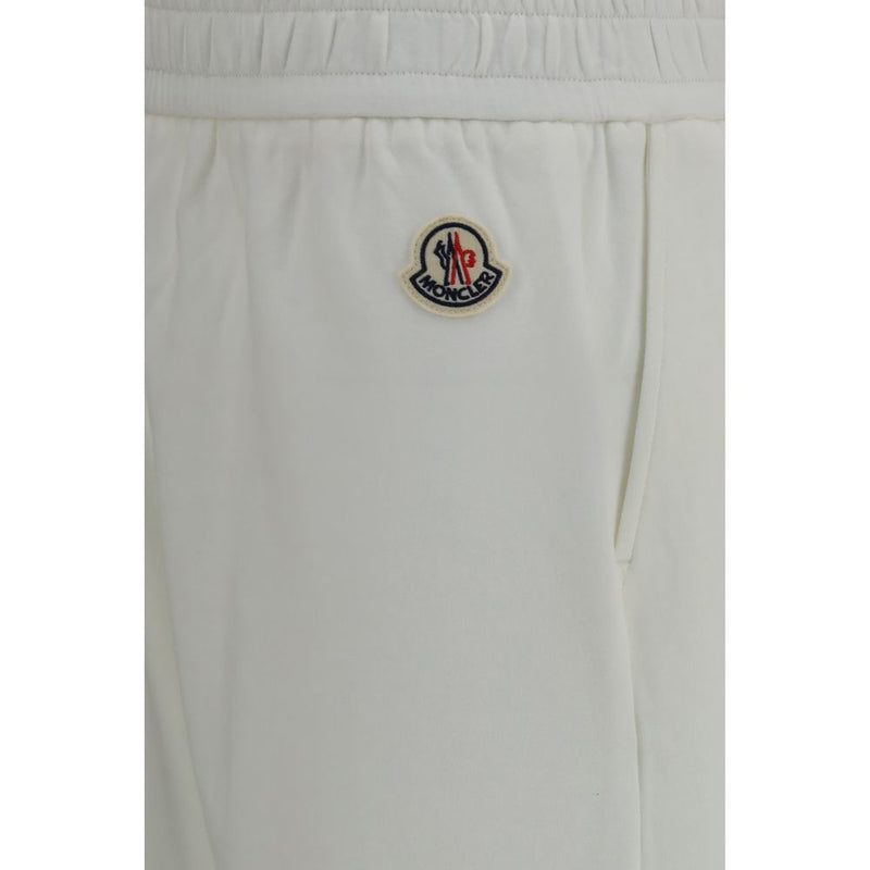 Moncler Pantalon décontracté en coton blanc