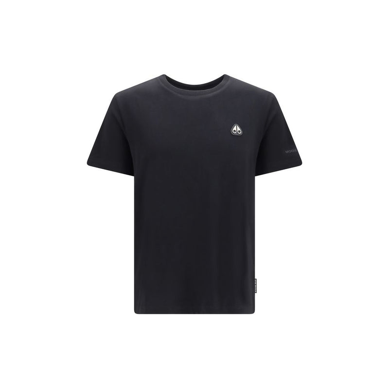 T-shirt en coton noir Moose Knuckles