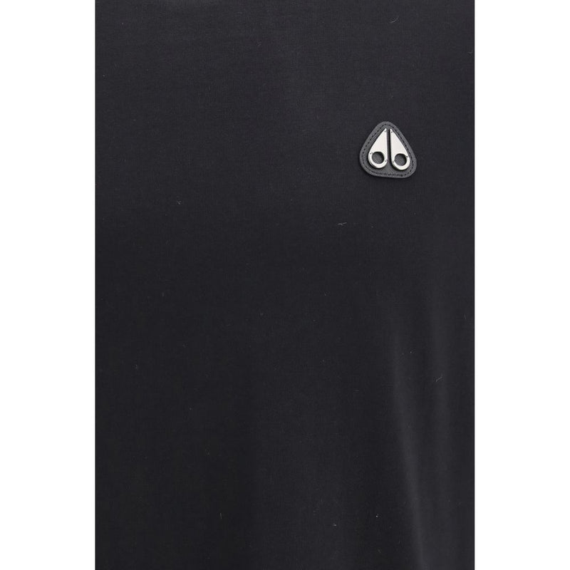 T-shirt en coton noir Moose Knuckles