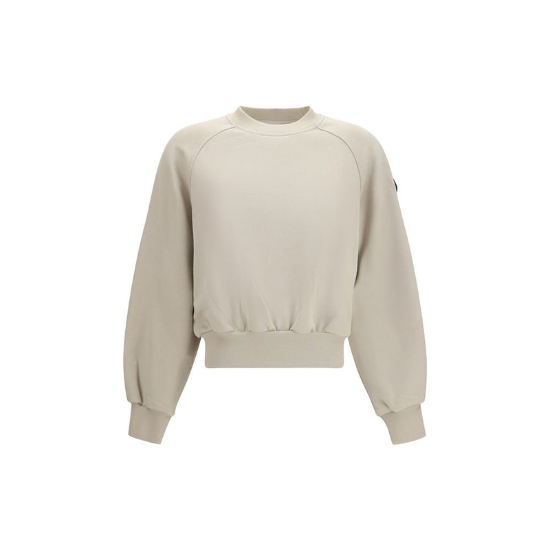 Sweat-shirt en coton beige Moose Knuckles