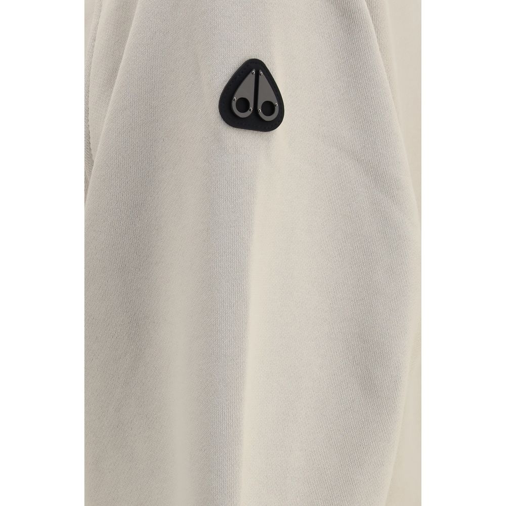 Sweat-shirt en coton beige Moose Knuckles
