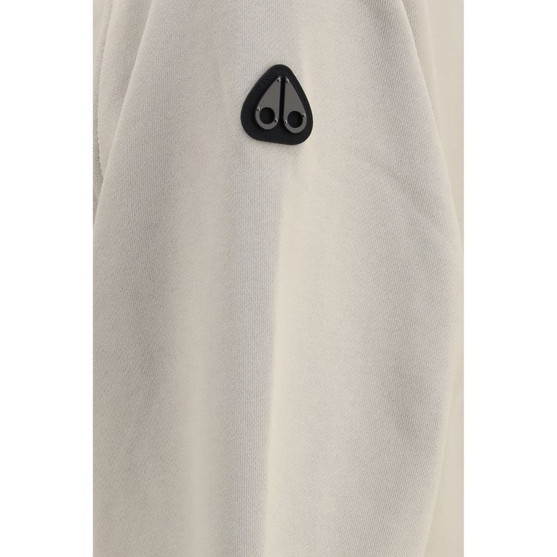 Sweat-shirt en coton beige Moose Knuckles