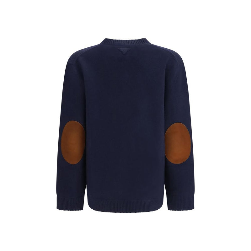 Sweat-shirt Prada en laine bleue Oves Aries