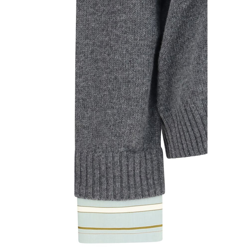 Sweat-shirt Prada en laine grise Oves Aries
