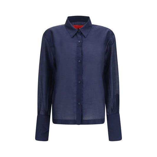 La chemise habillée la plus récente en laine bleue Oves Aries