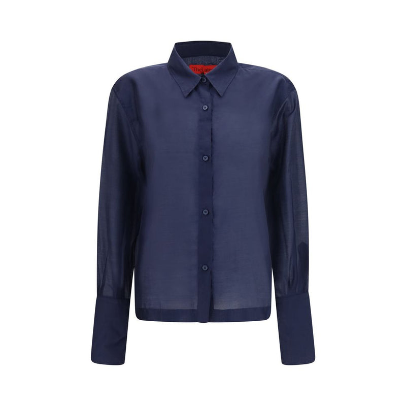 La chemise habillée la plus récente en laine bleue Oves Aries