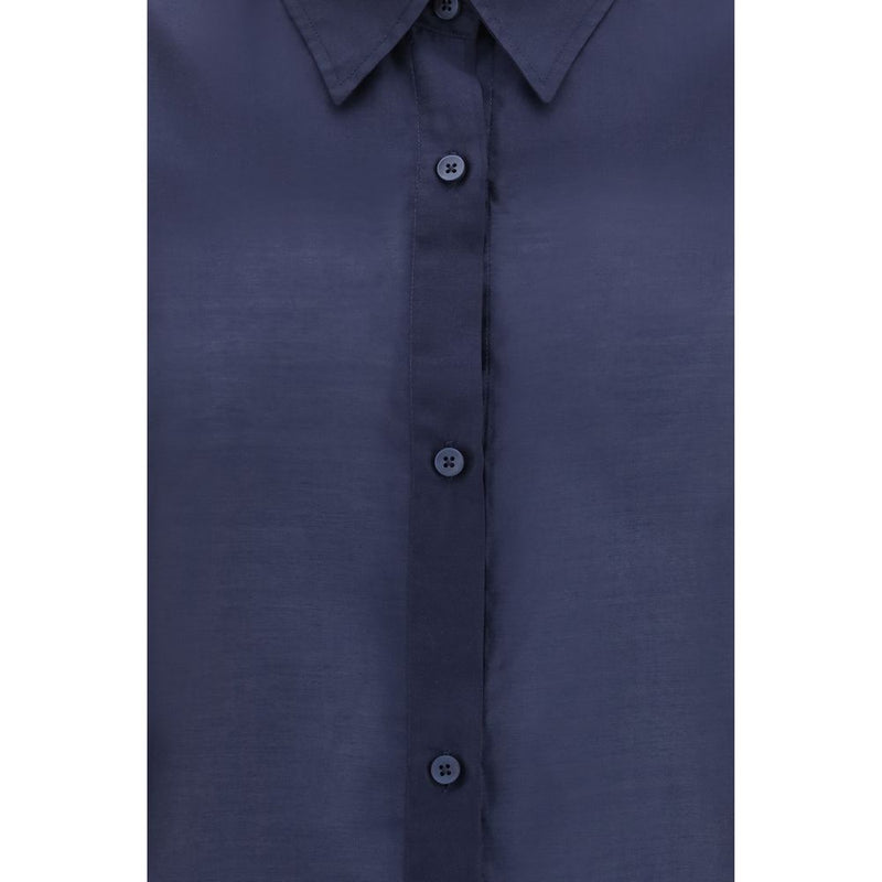 La chemise habillée la plus récente en laine bleue Oves Aries