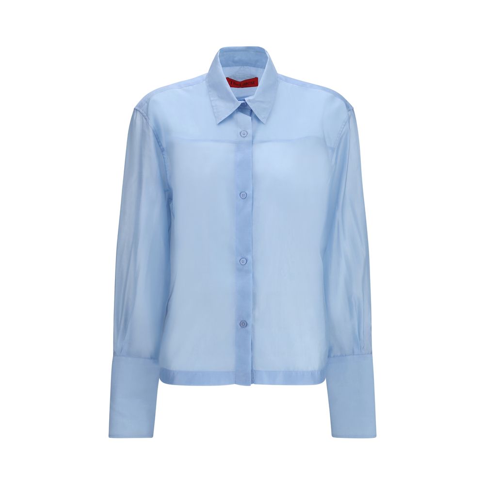 La chemise habillée la plus récente en laine bleue Oves Aries