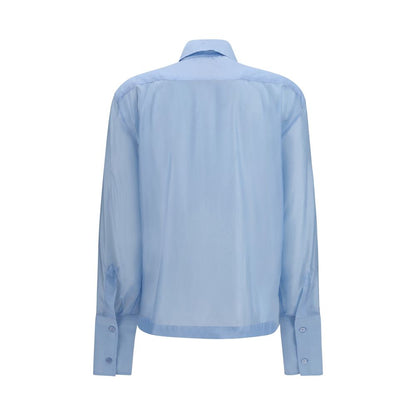 The Latest Blue Wool Oves Aries Dress Shirt