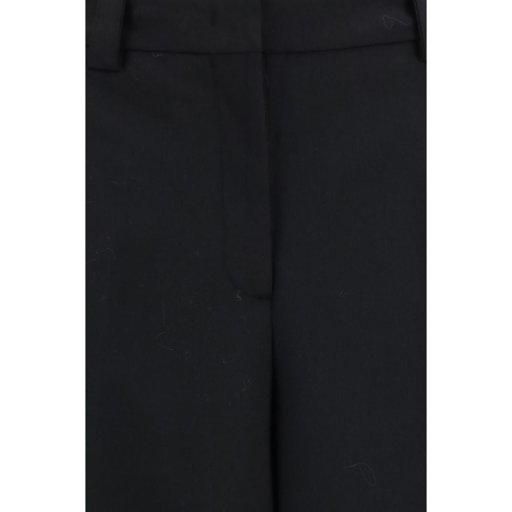 Pantalon décontracté noir en polyester, dernier cri