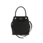 Prada Black Calf Leather Bos Taurus Shoulder Bag