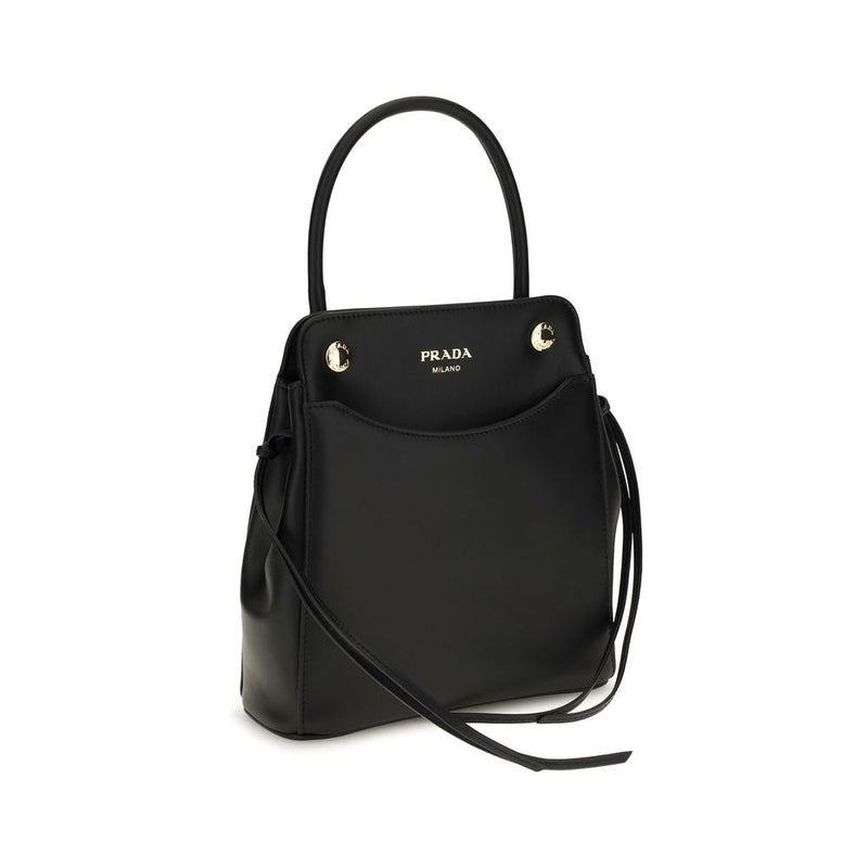 Sac bandoulière Prada Bos Taurus en cuir de veau noir
