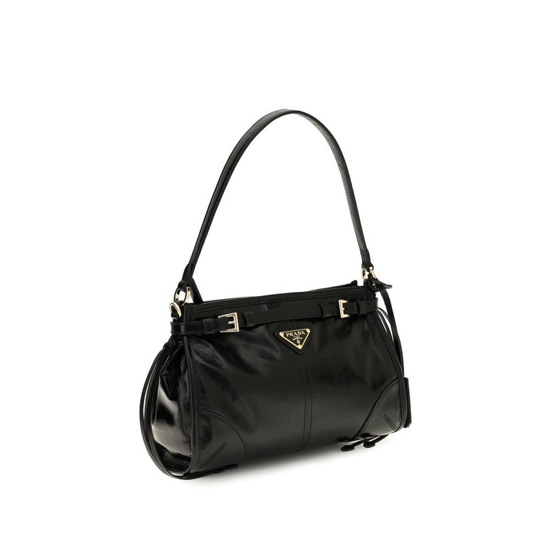 Sac à main Prada Bos Taurus en cuir de veau noir