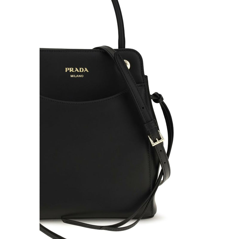Sac bandoulière Prada Bos Taurus en cuir de veau noir