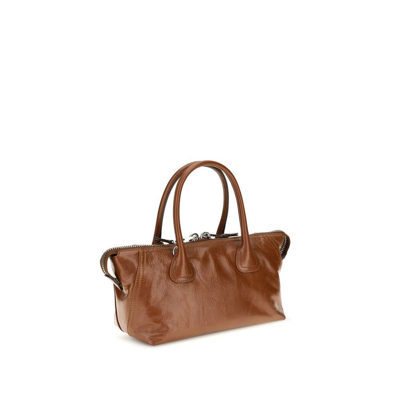 Sac à main Miu Miu en cuir de veau marron