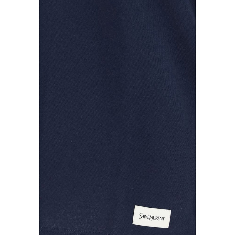 T-shirt Saint Laurent en coton bleu