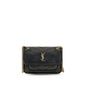 Saint Laurent Black Calf Leather Bos Taurus Shoulder Bag