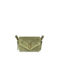Saint Laurent Bicolor Suede Leather Shoulder Bag