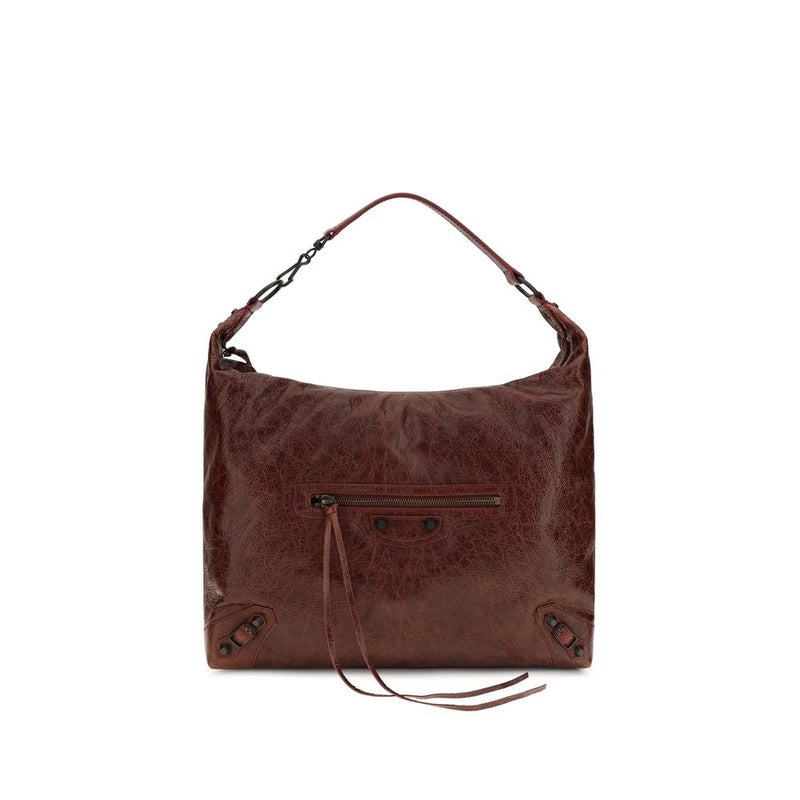 Sac bandoulière Balenciaga en agneau Bordeaux (Ovis Aries Aries)