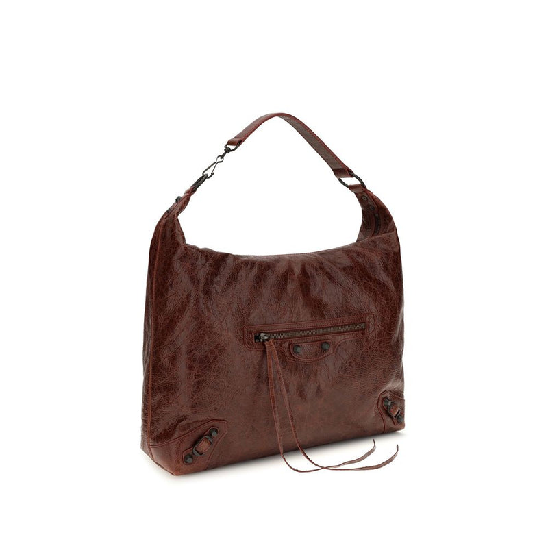 Sac bandoulière Balenciaga en agneau Bordeaux (Ovis Aries Aries)