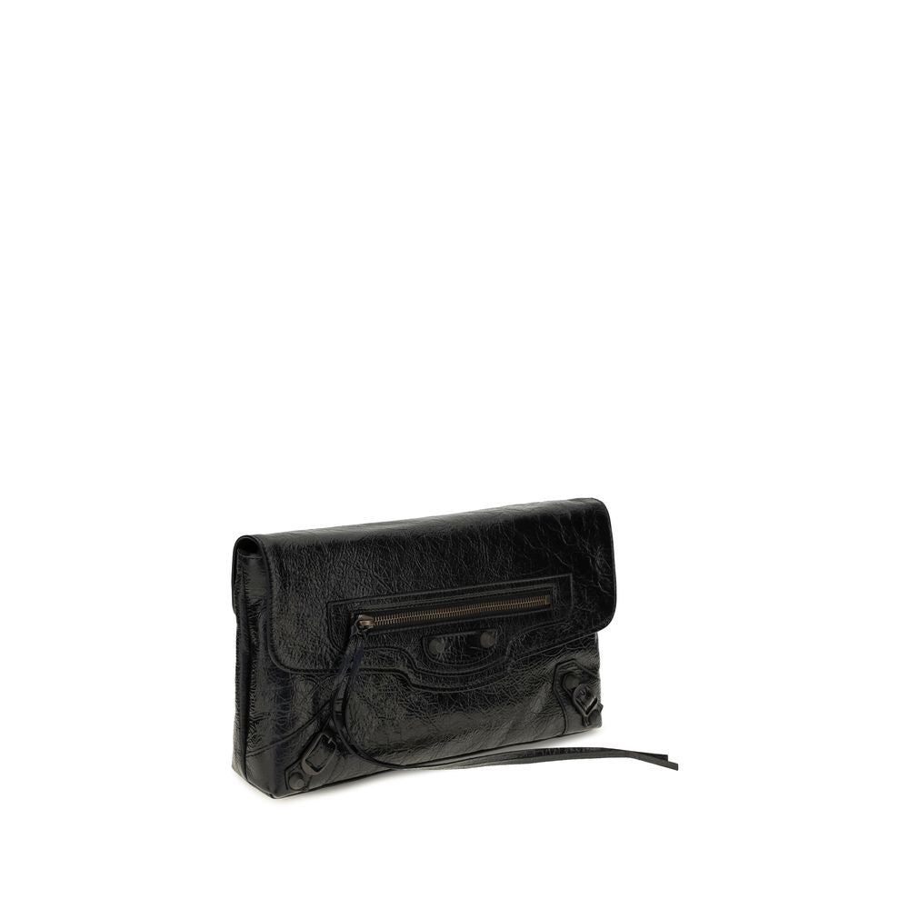Balenciaga Sac Pochette Noir Agneau Ovis Aries Aries