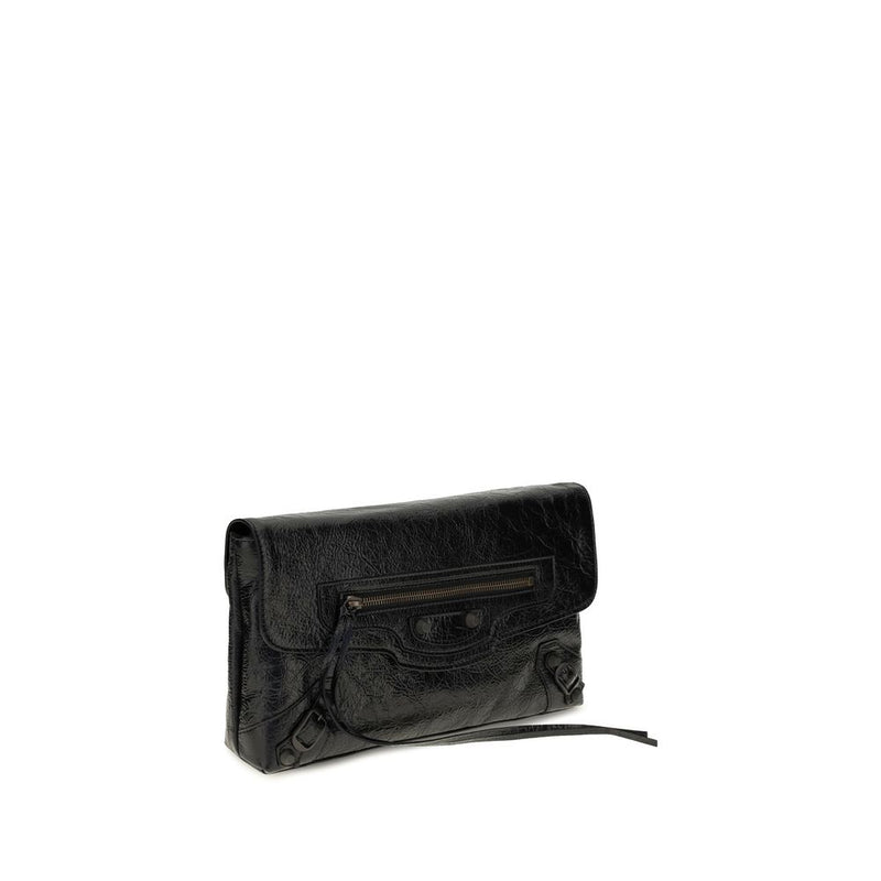 Balenciaga Sac Pochette Noir Agneau Ovis Aries Aries